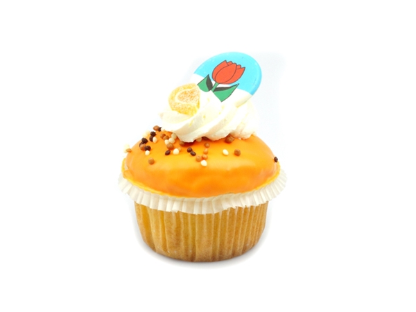 Oranje cupcake